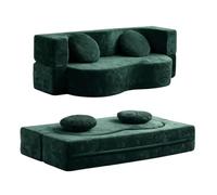 Ghygetrich Espuma Sofa, Sofa Cama Sofa Comprimido Sofa Cama Plegable Sofa 4 Plazas Sofá Modular Sofá 2 Plazas Sofas Comprimidos Al Vacío Dark Green 150cm