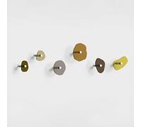 Giallobus - Percheros Pared - Pebbles Color 05 - Kit 6 pz - Vidrio acrílico - Kit 6 pcs. - Palette Colours 05 - Percheros y Accesorios Decorativos de Pared