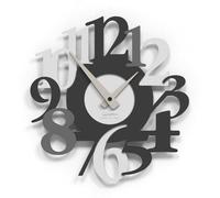Giallobus - Reloj Premium - Carved - Madera de MDF - Premium 45x45cm - 08 - Ash - Artesano Made in Italy - Silencioso - Idea de Regalo - Doble Nivel Moderno