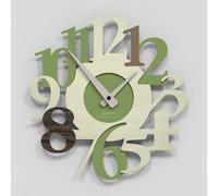 Giallobus - Reloj premium - Carved - Madera de MDF - Premium 45x45cm - 15 - Pinking - Artesano Made in Italy - Silencioso - Idea de regalo - Doble nivel moderno