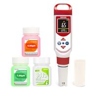 GIDIGI Medidor de pH y EC hidroponía, medidor digital de pH, TDS, EC y ppm