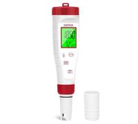 GIDIGI Medidor TDS, pH y EC, medidor ph agua potable, visualización simultánea de TDS, pH y temperatura, 4 en 1 laboratorio ph-metro para cultivo, hidroponía, acuario, spa y elaboración de vino