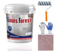Gienslru Pintura epoxi de color arena para pisos, 1Kg Pintura epoxica para suelos, efecto mármol de alto brillo, Louis Forest Floor Paint, revestimiento de pisos Epoxy, garaje Floor (rosa)