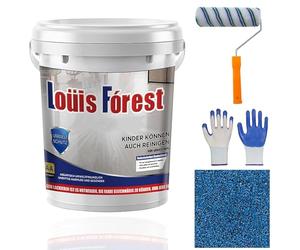 Gienslru Pintura epoxi de color arena para pisos, pintura epoxi Louis Forest Fl-oor Pa-int, pintura de piso epoxi para hormigón, efecto mármol de alto brillo, revestimiento de pisos Epo-xy