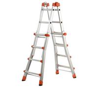 Gierre Peppina AL020DS - 2x8 peldaños, 4,70 m - Escalera telescópica de aluminio