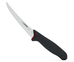 Giesser since 1776 - Made in Germany - Cuchillo deshuesador con mango antideslizante PrimeLine, 15 cm de hoja muy flexible, negro, cuchillo de carnicero afilado apto para el lavavajillas, inoxidable
