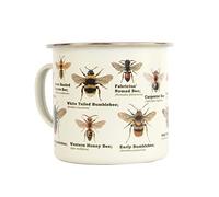 Gift Republic GR270114 - Taza esmaltada Ecologie Bee - Duradero y ligero, ideal para los amantes de las abejas