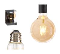 GIFTDECOR Bombilla LED Vintage 125mm Luz Cálida E27-E26 (Pack de 12)
