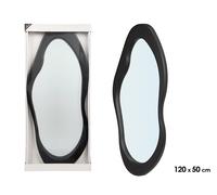 GIFTDECOR Espejo de plástico con forma negro 120cm (Pack de 2)