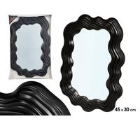 GIFTDECOR Espejo de Plástico Negro 45cm