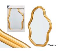 Giftdecor Espejo de Plástico Oro 72cm