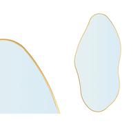 Giftdecor Espejo Forma Abstracta Oro 106x50cm