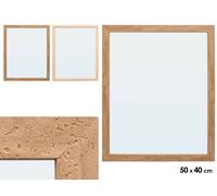 GIFTDECOR Espejo Rectangular Madera 40x50cm