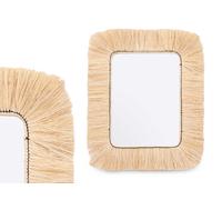 GIFTDECOR Espejo Rectangular Sencillo Marrón