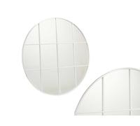 GIFTDECOR Espejo Ventanal Redondo 100cm Blanco