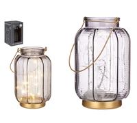 GIFTDECOR Farol LED Rayas Alto Antracita