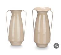 GIFTDECOR Jarrón Cónico 41cm Marrón Claro