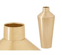 GIFTDECOR Jarrón Cónico Dorado Pequeño