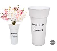 Giftdecor Jarrón Florista Blanco 43cm
