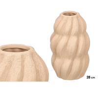 GIFTDECOR Jarrón Sahara Espiral Tierra