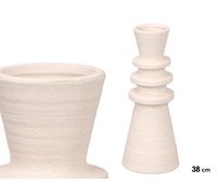 GIFTDECOR Jarrón Sahara Moderno Blanco