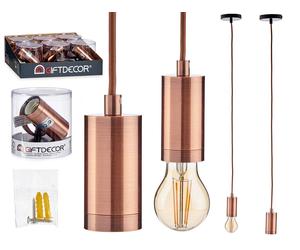 Giftdecor Lámpara Colgante Acero Bronce