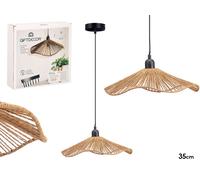 Giftdecor Lámpara de Techo Vuelo Cuerda 35cm Negro-Marron