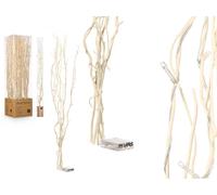 Giftdecor Ramillete de varas naturales con 30 LEDs, 90cm