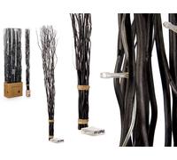 GIFTDECOR Ramillete de varas negro con 30 LEDs de 120 cm
