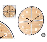 GIFTDECOR Reloj de pared de madera de 60 cm