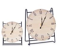 GIFTDECOR Reloj de Sobremesa Atril Negro-Madera