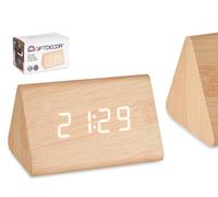 GIFTDECOR Reloj Digital Efecto Madera Marrón