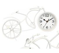 GIFTDECOR Reloj Forja Bicicleta Blanco 19,5cm