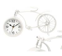 Giftdecor Reloj Forja Bicicleta Blanco 20cm