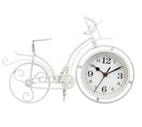 GIFTDECOR Reloj Forja Bicicleta Blanco 22,5cm