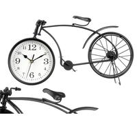 Giftdecor Reloj Forja Bicicleta Negro 20cm