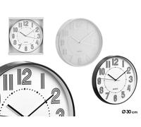 GIFTDECOR Reloj Redondo de 30 cm con Números y Rayas Surtido