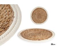 GIFTDECOR Tapete Natural Borde Blanco 30cm (Pack de 48)
