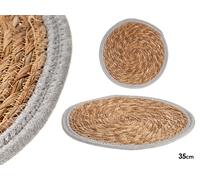 GIFTDECOR Tapete Natural Borde Gris 35cm