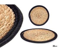 Giftdecor Tapete Natural Borde Negro 30cm