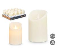 GIFTDECOR Vela LED Crema Ancha Alta