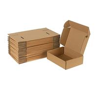 Giftgarden Caja de Cartón Kraft 17.8x12.7x5.1 cm, Marrón, para Envíos, 20 Unidades