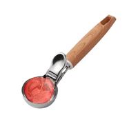 gifyym Cuchara De Hielo De Acero Inoxidable 304 Con Gatillo - Cuchara De Fruta Multifunción De Muelle, Máquina De Bola De Sandía | Fácil Desmoldeo Para Helados Y | Utensilio De Cocina Lavable