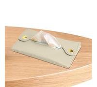 gifyym Dispensador De Pañuelos - Dispensador De Pañuelos Apto para Viajes | De Toalla De Papel para Bolsas Pequeñas | De Papel para Coche, Salón, Casa, Viaje Y Baño (Cuero PU,