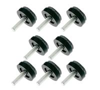 Gifyym Patas de nivelación ajustables para mesas | 8 piezas de cilindros roscados de nivelación | Patas de tornillo para sillas - Apto para oficina taburete armario sofá silla mesa patas de cama