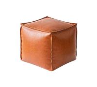 gifyym - Reposapiés, Cubo de Almacenamiento de Piel sintética para Rellenar 40 cm, puf Multiusos para salón, Dormitorio, Oficina, de Almacenamiento Decorativa, Asiento no Acolchado, Plegable