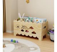 Giklux Estanteria Libros Infantil Madera, Libreria Montessori Biblioteca Baul Juguetes Infantil, Mueble Organizador Expositor Libros Infantil, para Dormitorio, Habitación Niños, Sala Juego