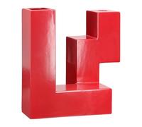 GILDE Florero de cerámica con diseño de Patras, 26 x 26 cm, Objeto Decorativo
