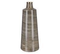 GILDE Florero de Metal Decorativo para salón o Regalo de cumpleaños o día de la Madre, Color marrón y Dorado, Altura de 48 cm