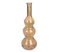 GILDE Jarrón de Cristal Balleros - Forma abombada - marrón - Altura 75 cm x diámetro 27 cm - Jarrón Decorativo